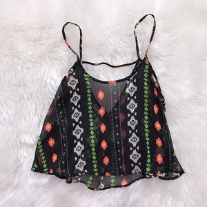 On Twelfth-Aztec Crop Tank-NWOT-Sz Med.